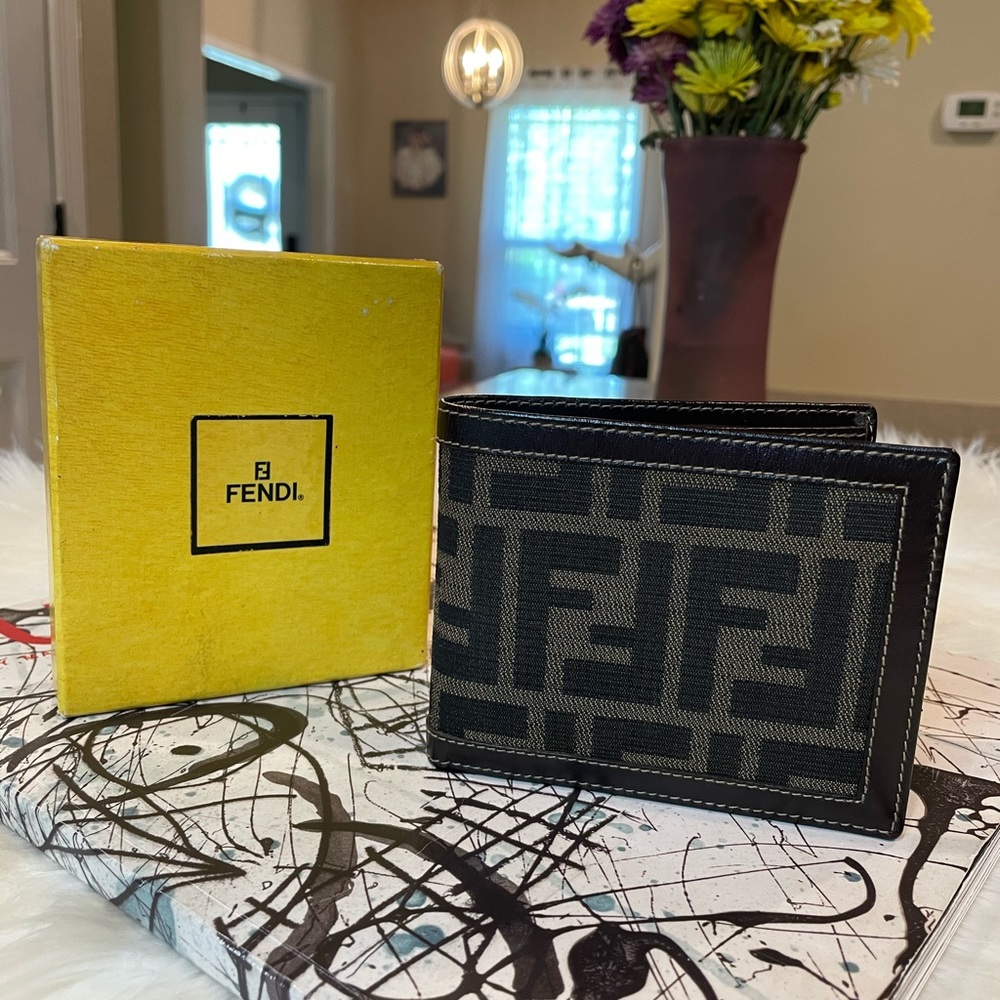 SOLD! Fendi Bifold Wallet with Box - Picture 1 of 9